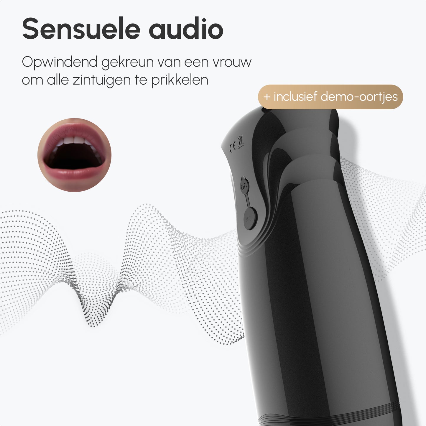 Masturbator voor man | Zwart | Zuig- & Trilfunctie | Orgasme Modus