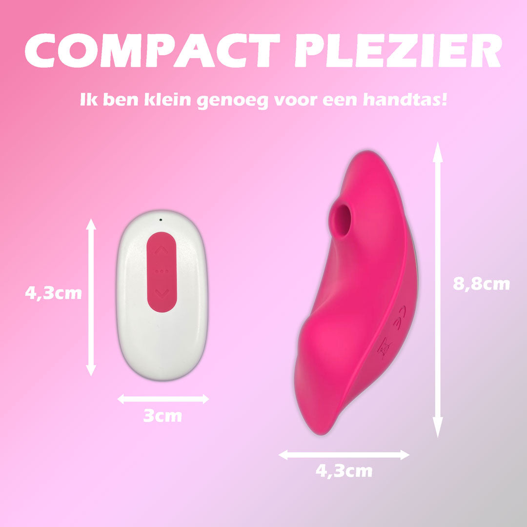 Afmetingen van de luchtdrukvibrator en afstandsbediening