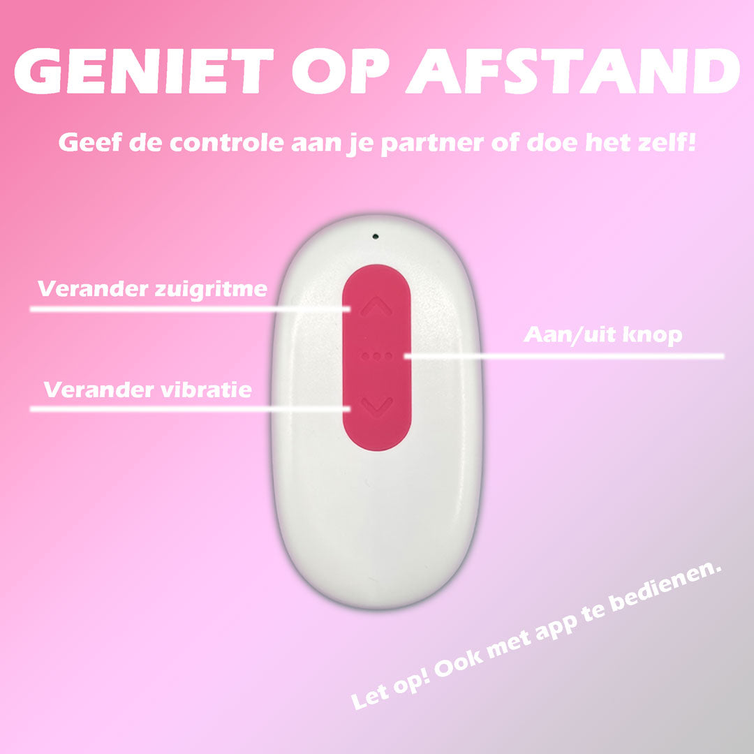 Details afstandsbediening met drie knoppen om de luchtdruk vibrator te bedienen