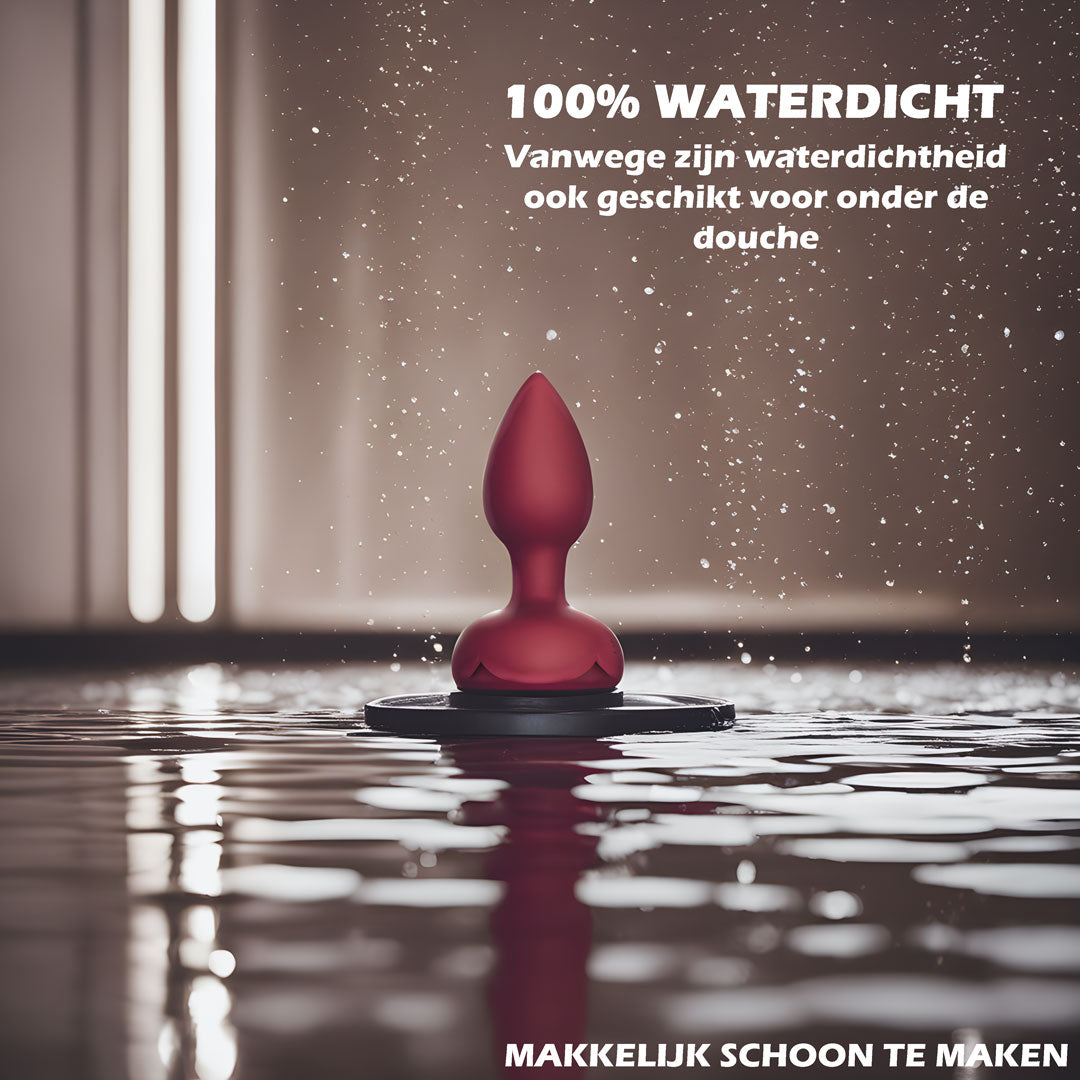 De vibrerende buttplug is waterdicht