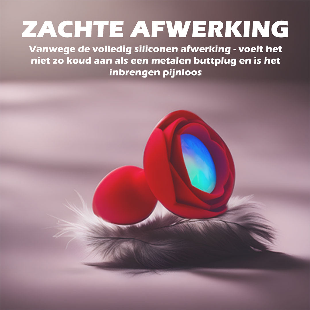Structuur van de buttplug. Zacht materiaal