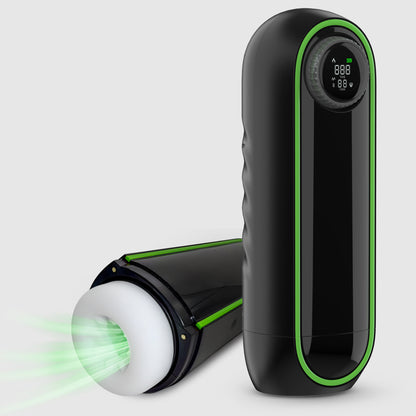 Masturbator Madrid | Stoot- zuig- & trilfunctie | Verwarmd | LED Scherm