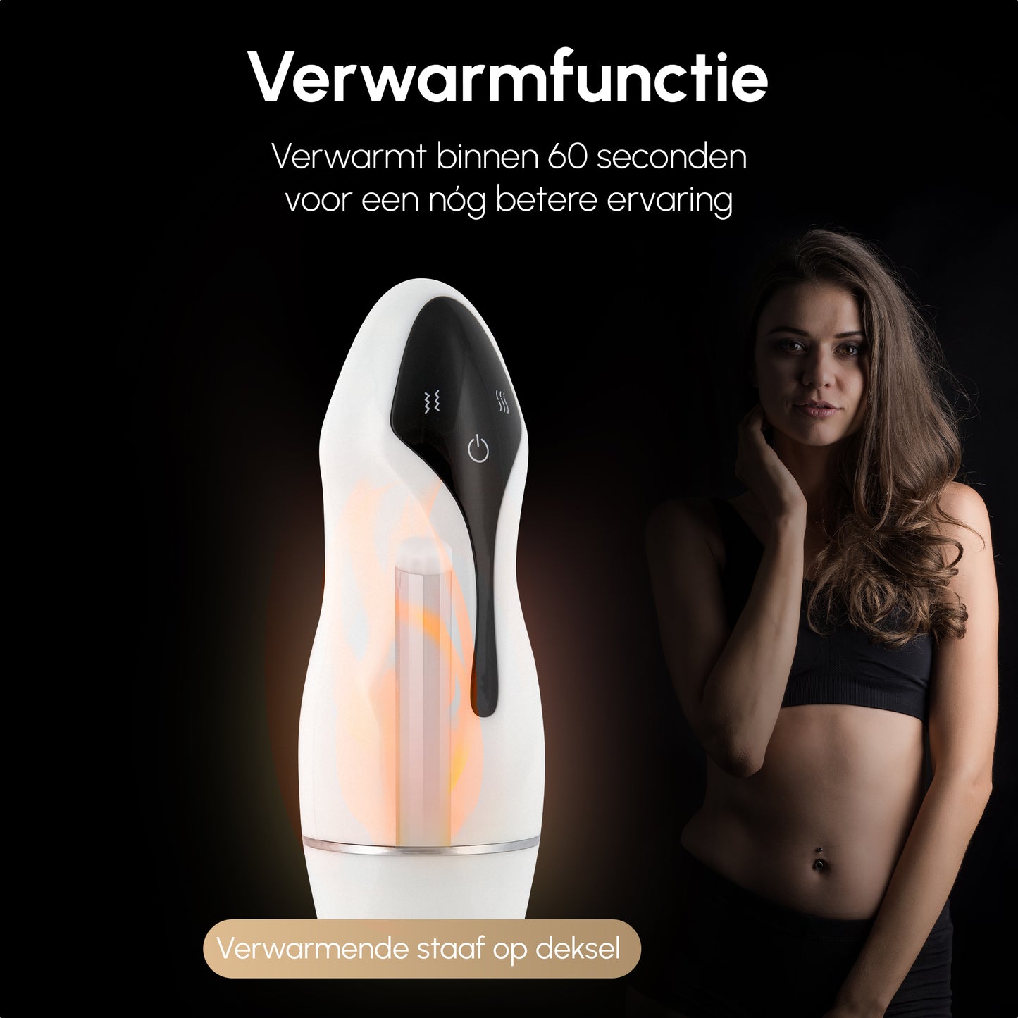 Masturbator Tokyo |  Zuig- & trilfunctie | Verwarmd