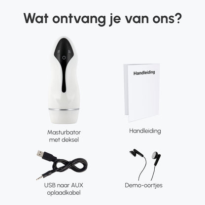 Masturbator Tokyo |  Zuig- & trilfunctie | Verwarmd