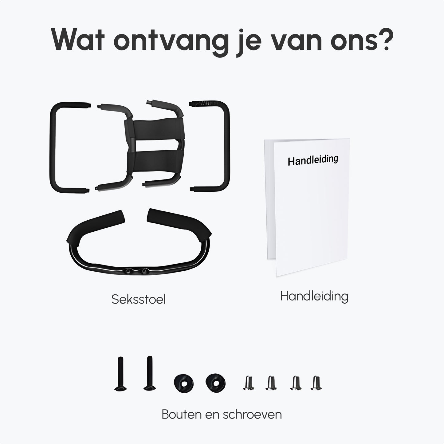 Seksstoel LoveSeat | Handvaten | Bedekt met Foam