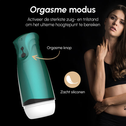 Masturbator voor man | Zuig- & Trilfunctie | Orgasme Modus
