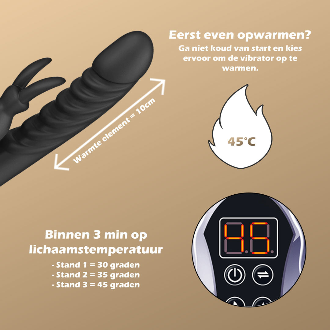 De optie om de vibrator op te warmen