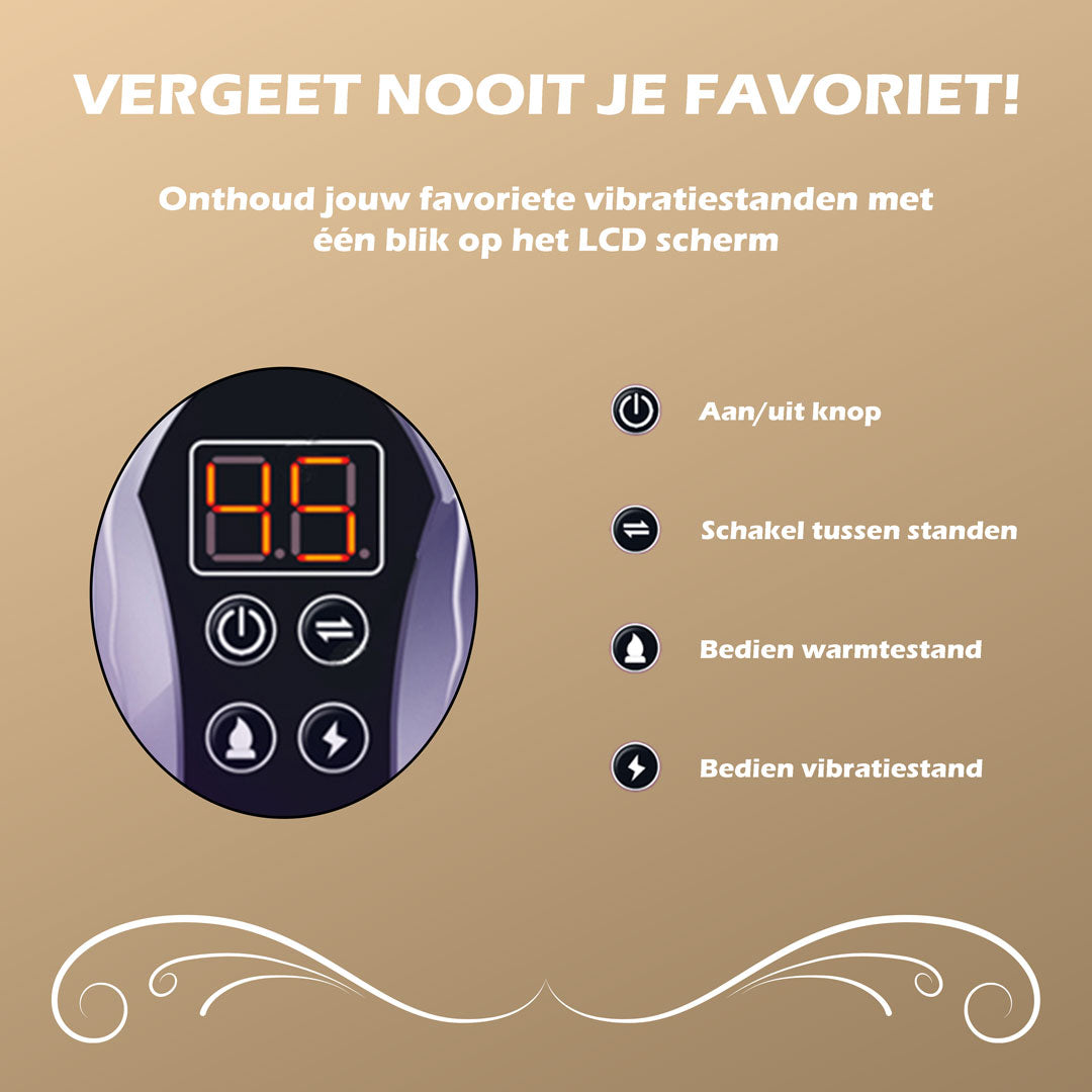 Uniek scherm op de vibrator om favoriete vibratiestand te onthouden