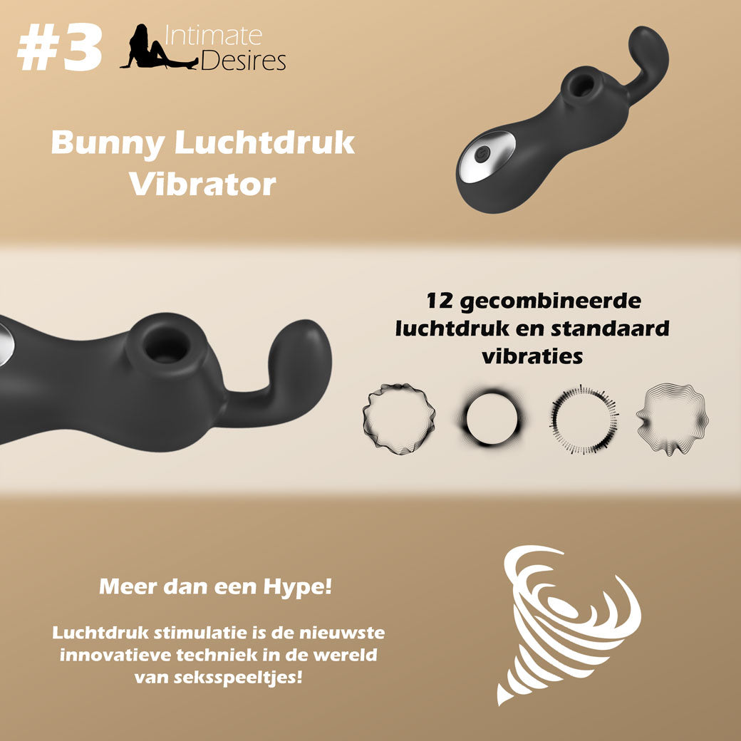Infographic bunny luchtdruk vibrator