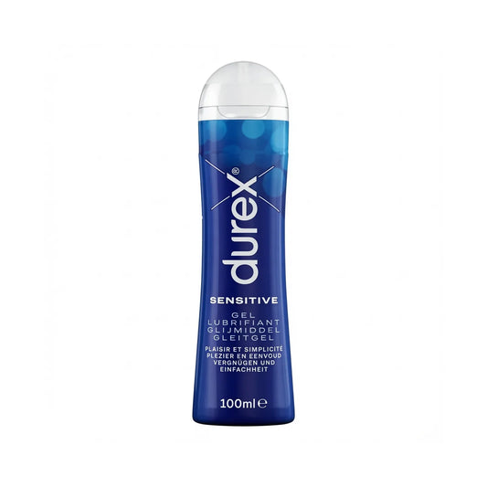 Een flesje Durex Sensitive glijmiddel met een inhoud van 50ml