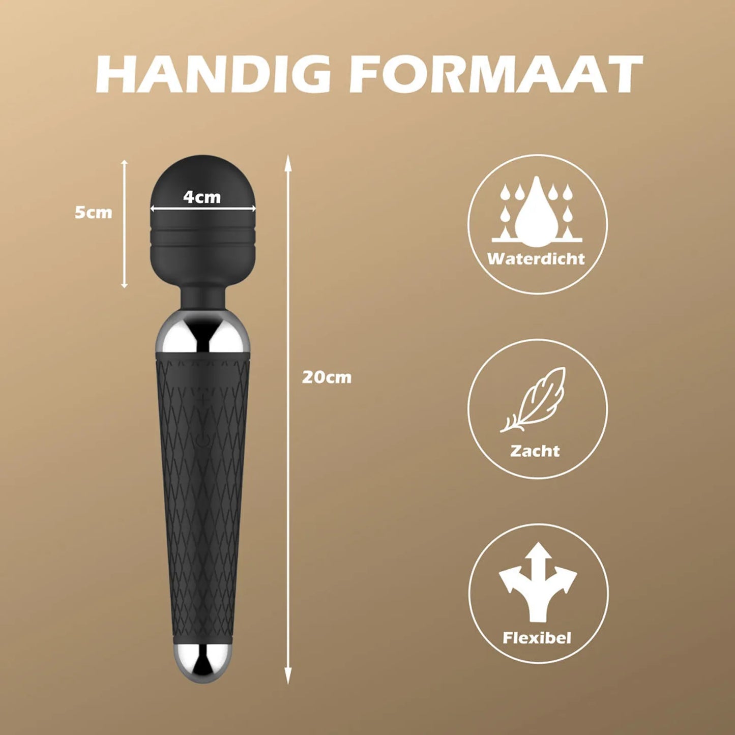 Het formaat van de wand vibrator en kenmerken: waterdicht, zacht en flexibel