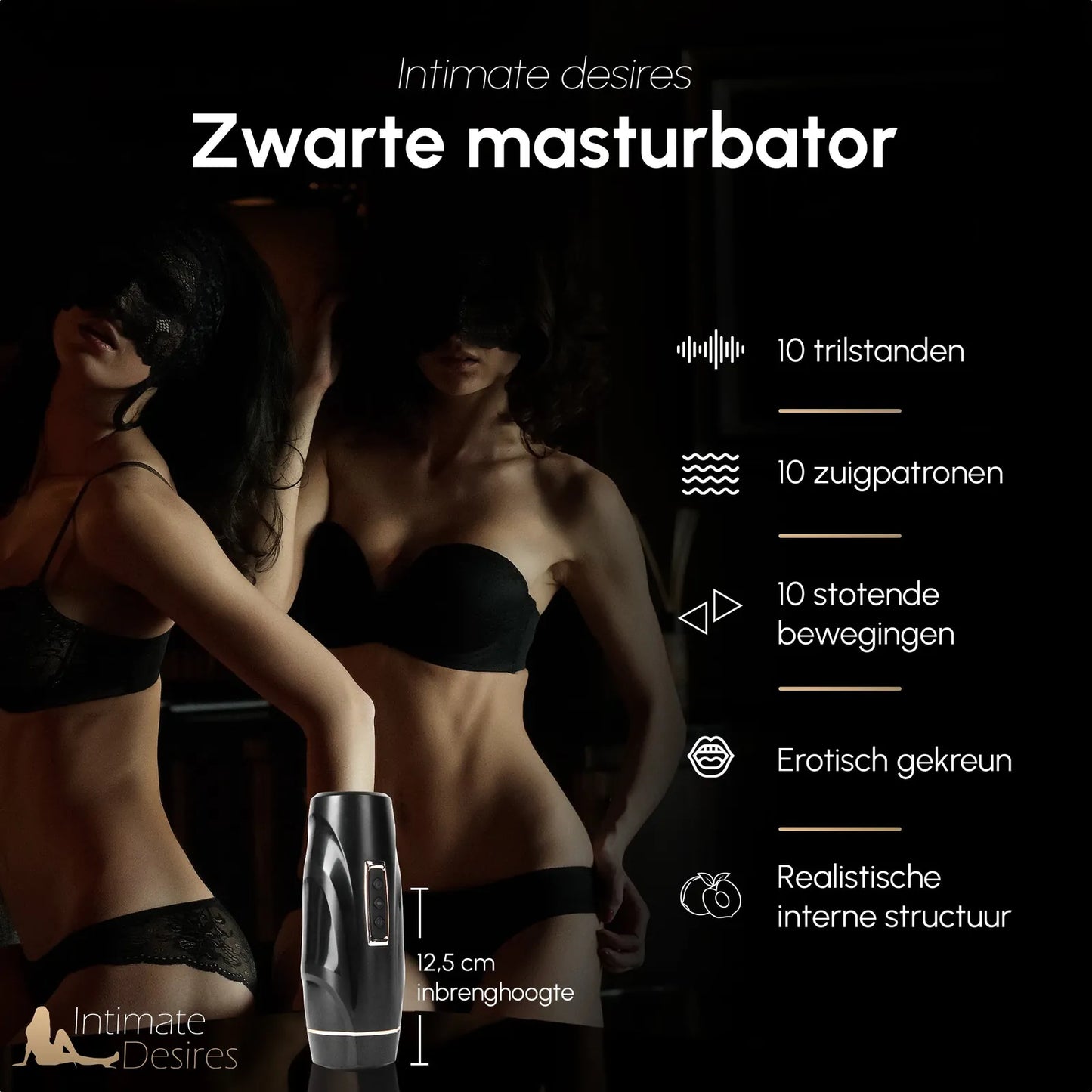 Zwarte uitstraling van de New York Masturbator