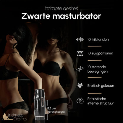 Zwarte uitstraling van de New York Masturbator