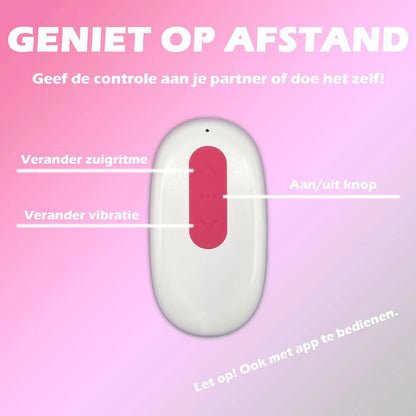 Details afstandsbediening met drie knoppen om de luchtdruk vibrator te bedienen