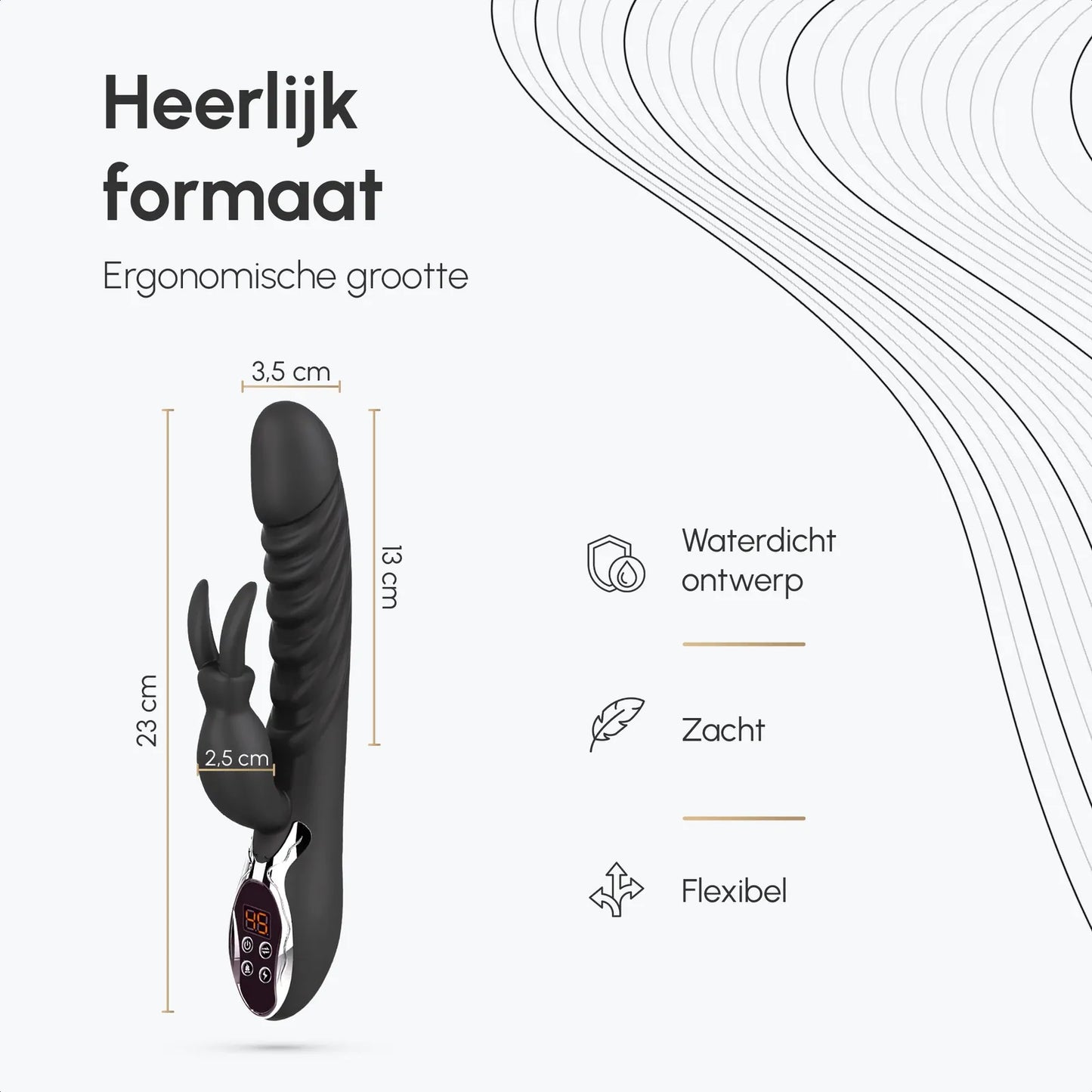 Heerlijk formaat van de producten in de Pleasure Box