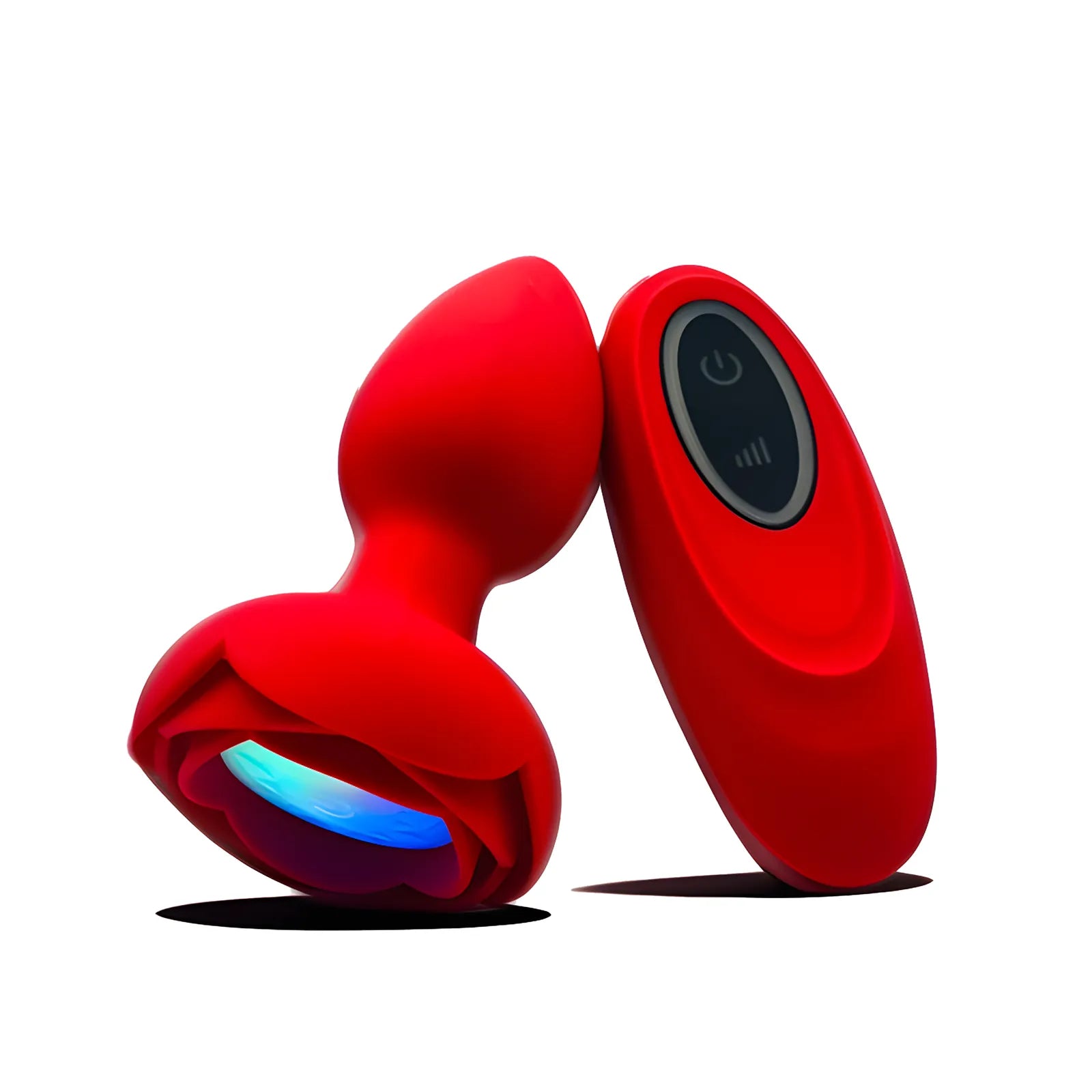 Rosey vibrerende buttplug met LED-licht en afstandsbediening