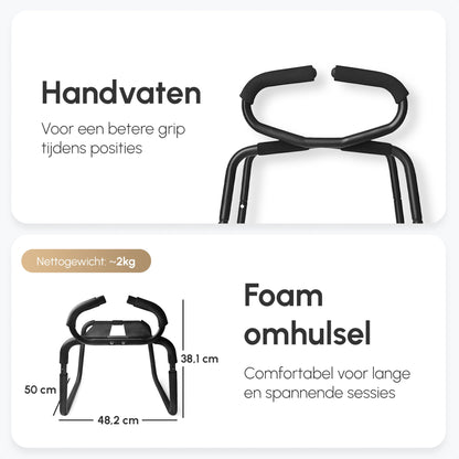 Seksstoel LoveSeat | Handvaten | Bedekt met Foam